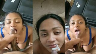 Hot Desi Tamil Wife Giving Blowjob Fucking By BF New