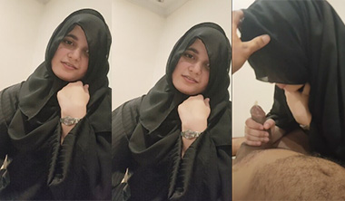 Sexy Desi Indian Hijabi Innocent Girl Sucking & Fucking