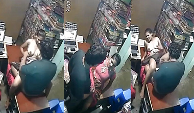 Tamil Girl Affair With Shop Owner Fucking CCTV Captured