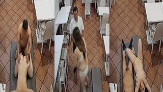 Uncle Affair With Hot Babe Fuck In Restaurant CCTV – Part 2