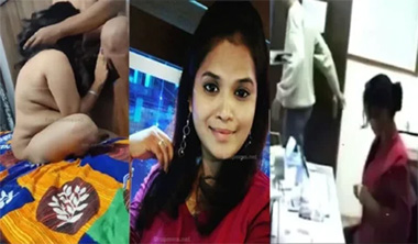 Desi Telugu Office GF Blowjob – Threesome in Hotel Sex